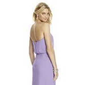 Strapless Lavender, Maxi Dress
